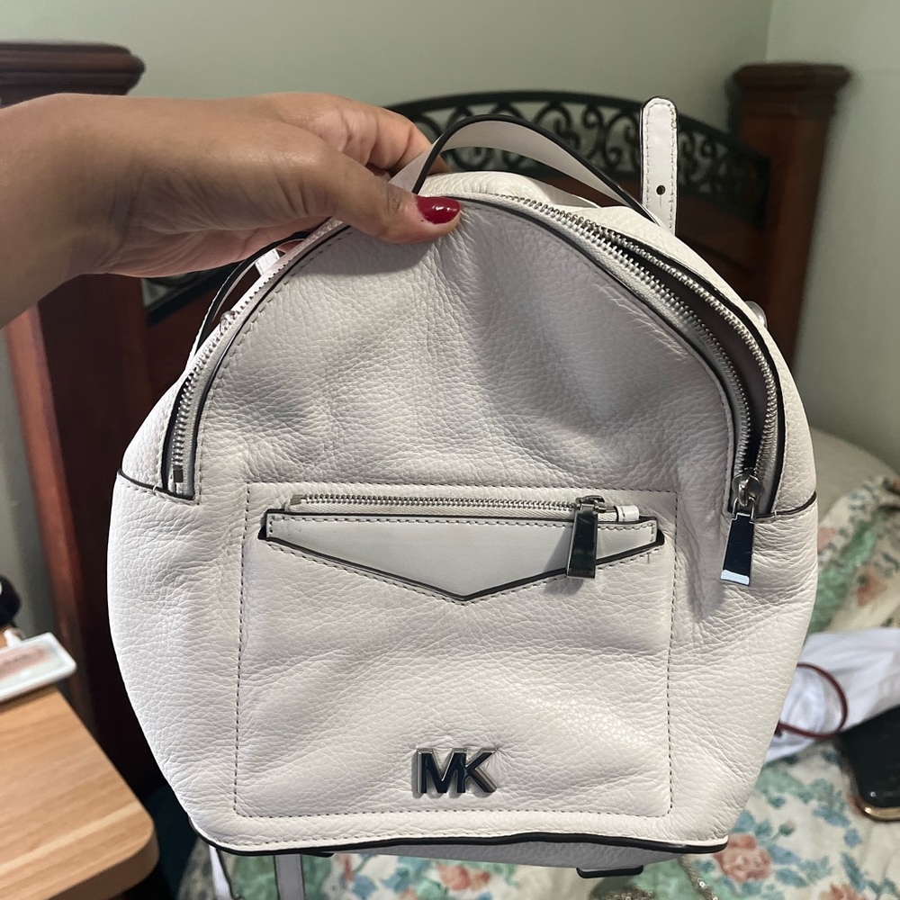 Michael Kors Jessa Small Pebbled Leather Convertible Backpack